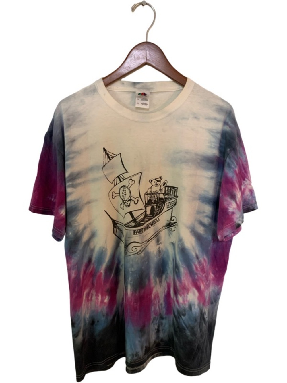 Grateful Dead Tie-Dye “Fare Thee Well” Lot Tee - Fruit of the Loom HeavyHD XL